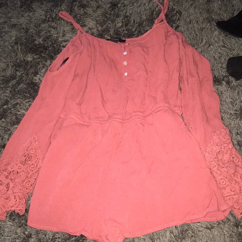 Salmon colored romper